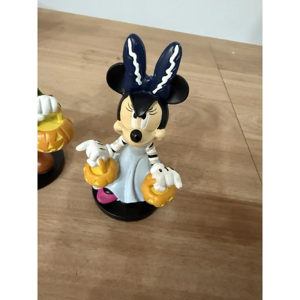 Disney Mickey & Minnie Frankenstein Bride Halloween Trick or Treat Figurines Set